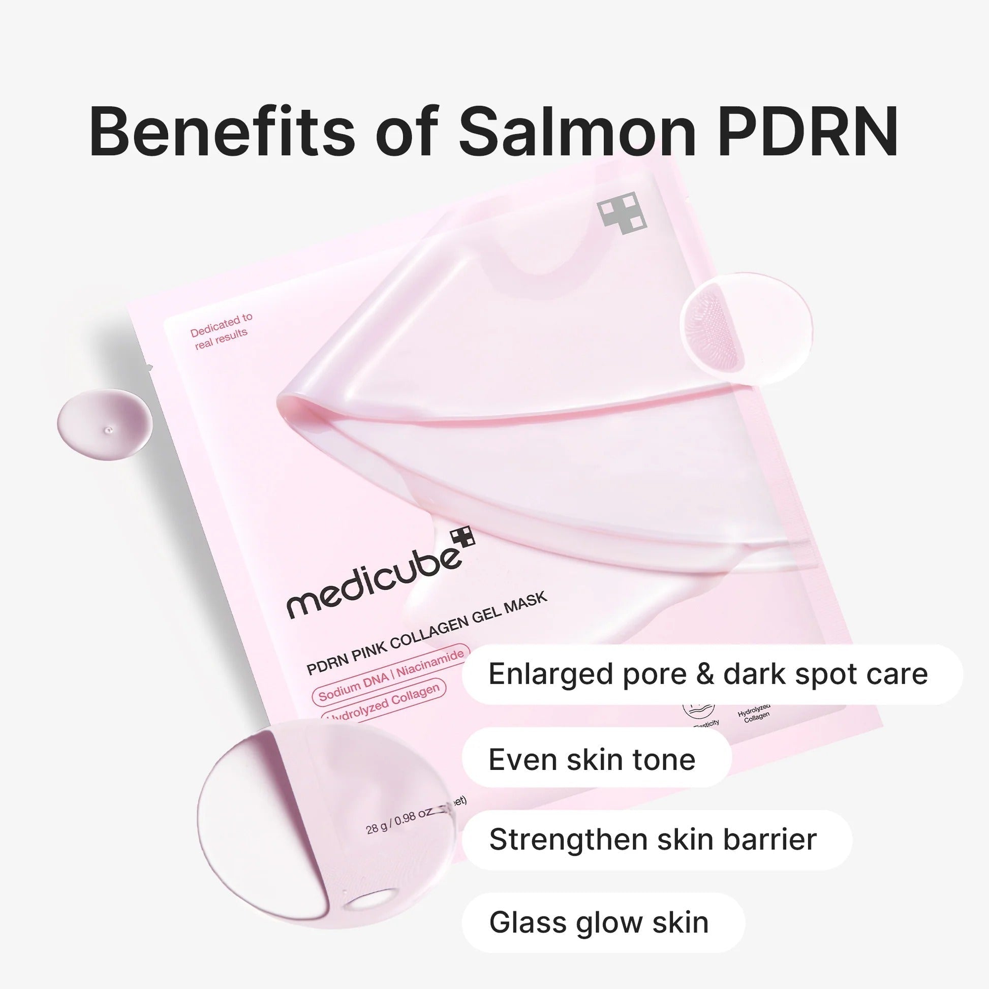 Máscara em Gel de Colágeno PDRN Rosa