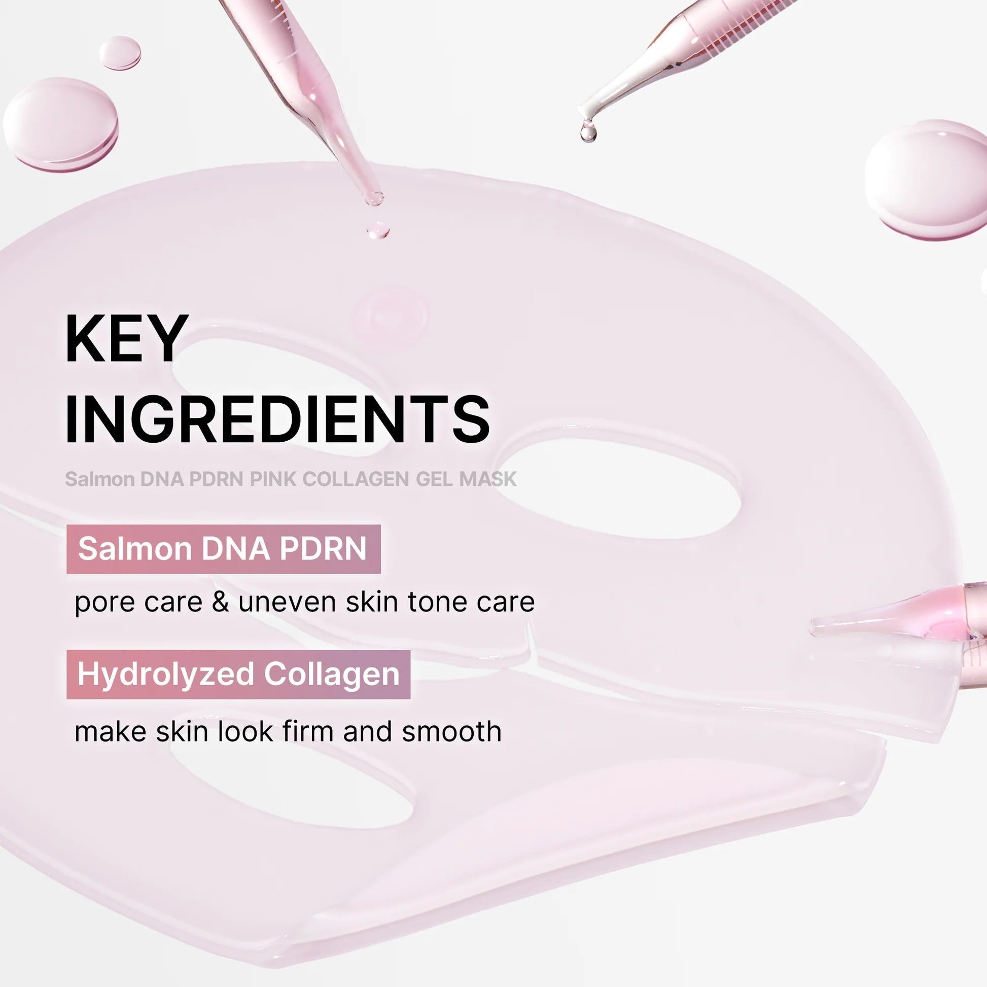 Máscara em Gel de Colágeno PDRN Rosa